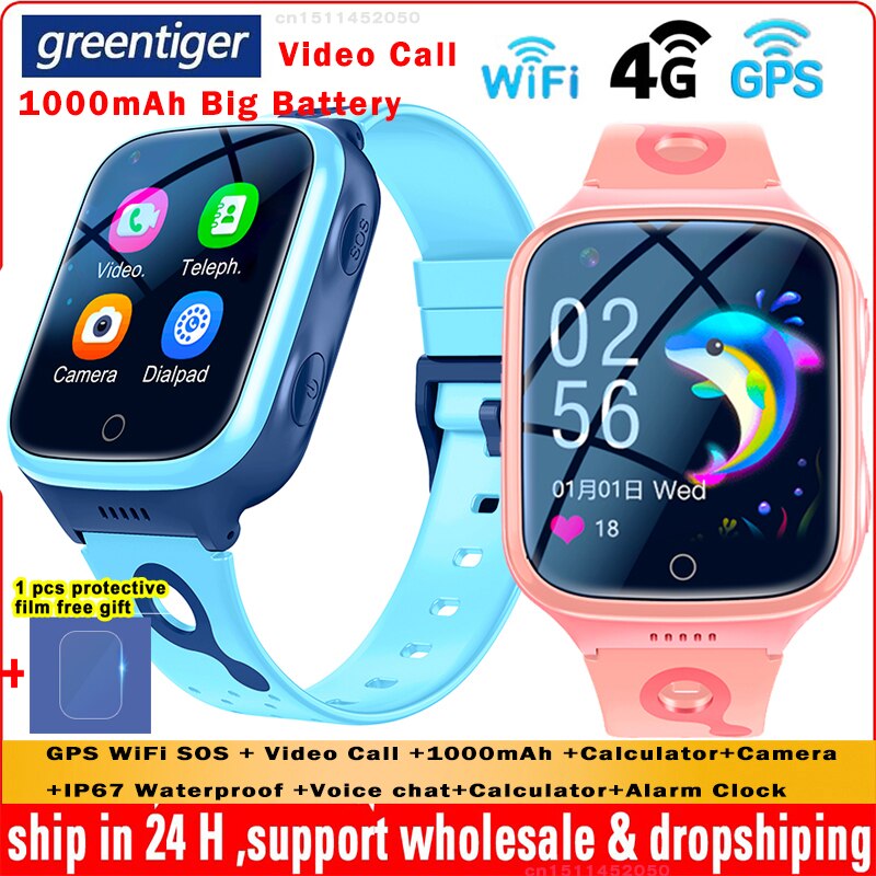 ̿ GPS  ġ SOS  ī޶, IP67  Ʈġ, K9, 4G Ʈ ġ, 1000mAh  ȭ